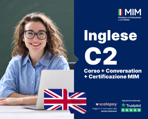 INGLESE LIVELLO C2 Corso + Esame di Certificazione MIM + Conversation