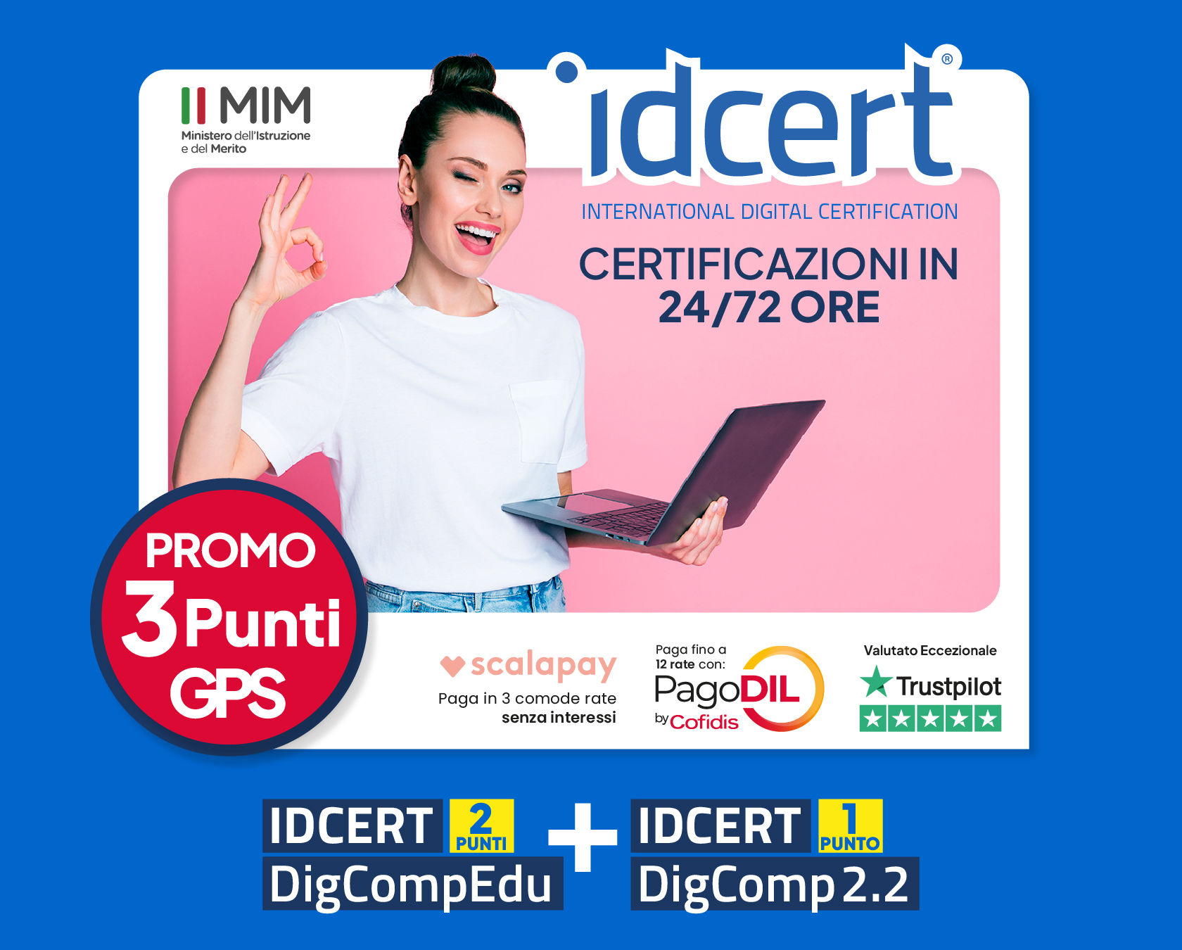 idCert PROMO 3 Punti GPS Accredia